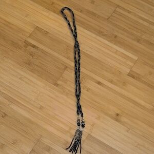 Park Lane Black and Silver Beaded Necklace